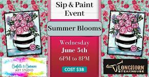 Summer Blooms Paint Night @ LongHorn Steakhouse