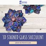 Stained glass succulent workshop