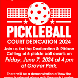 Warrensburg Pickleball Court Dedication 2024