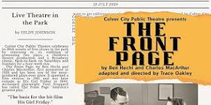 The Front Page - Hilarious FREE Theatre-in-the-Park