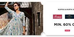 Get Minimum 60% Off on Kurtas & Kurtis! With Selected Brands (jompers, Gulmohar & More) - by Reliance Trends