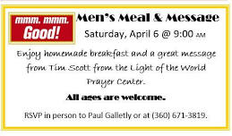 Men's Meal and Message