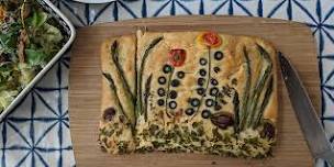 Focaccia bread decorating