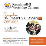 On Campus Regular Class for CSS 2025 Screening Test & Written Preparation at NOA Rawalpindi Westridge Campus CSS2025 Batch