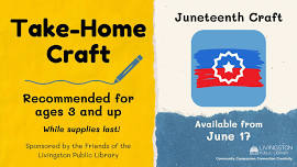 Take Home Craft: Juneteenth Craft