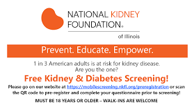 Free Kidney & Diabetes Screening