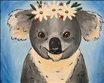 Koala Love with Flower Crown