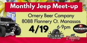 April Jeep Monthly Meet-Up at Ornery!