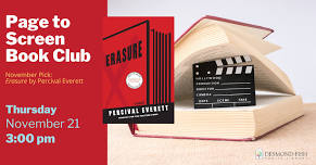 3:00 pm - Page to Screen Book Club: Erasure