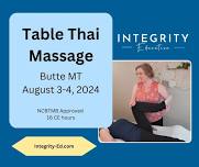 Aug 3-4 Table Thai Class in Butte MT