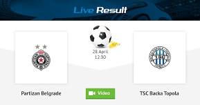 Partizan Belgrade - TSC Backa Topola Serbia / Super Lig April 28, 2024