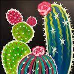 Colorful Cacti BLACKLIGHT NIGHT