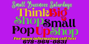 THINK BIG SHOP SMALL POP UP SHOP