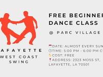 Free Beginner's Class - Intro to West Coast Swing