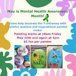 Mental Health Awareness Rock Painting