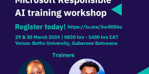 Responsible AI workshop (Registration for Botho Students and Staff)