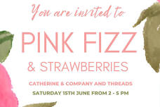 Pink Fizz and Strawberries – With Catherine & Company and Threads