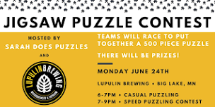 Jigsaw Puzzle Contest at Lupulin Brewing with Sarah Does Puzzles - June 24