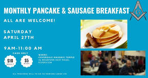 Pancake and Sausage Breakfast