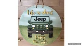 Jeep Door Hanger/Wall Decor Paint Class