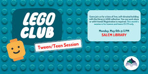 Lego Club – Tween/Teen Session