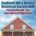 Vankleek Hill & District Historical Society AGM