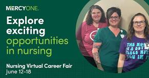 MercyOne Nursing Virtual Career Fair