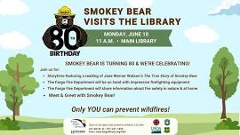 Smokey Bear Visits the Library