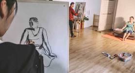 Evening Life Drawing group