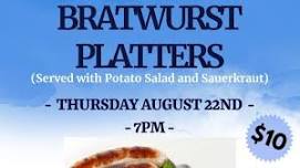 Bratwurst Platters at Meriden Turner Halle