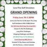 Grand Opening of Golf Simulators and BBQ