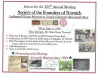 123rd Meeting of the Society of Founders of Norwich