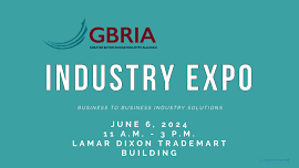 Register now for the GBRIA Industry Expo June 6, 2024 - Baton Rouge