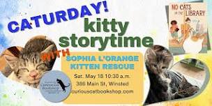 CATURDAY! kitty storytime with Sophia L'Orange Kitten Rescue