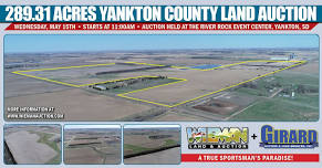 289.31 Acres Yankton County Land Auction