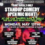 Standup Comedy Open Mic Night! At On Cue Sports Bar & Grill!