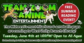 Team Zoom Canine Entertainment: West Unity Branch Library