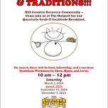 Grub and Gratitude Traditions Workshop!