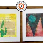 Colorful Printmaking Art Class at Obstacle Brewing