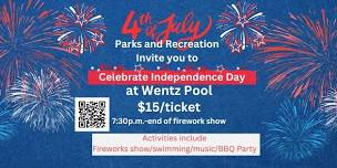 Fireworks Party at Wentz Pool