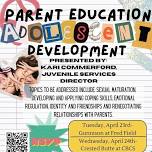 Gunnison Adolescent Development- Parent Ed