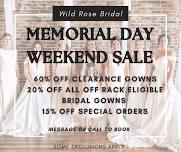 MEMORIAL DAY WEEKEND SALE