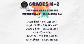 Creative Arts for Grades K-2 Summer Classes