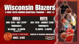 Girls Ages 7-9 'Blazers' Basketball Program