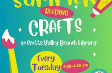 Summer Reading Crafts at Scotts Valley