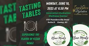 Tasting Tables - A Meal Prep & Weight Loss Event