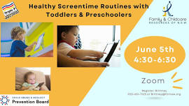 FREE Healthy Screentime Routines with Toddlers & Preschoolers Workshop