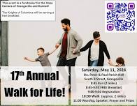 Walk for Life Saturday May 11th