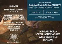 Guard Archaeological Preserve Public Field Season Grand Opening