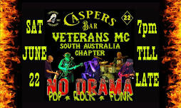 NO DRAMA... 'CASPERS BAR' VETERANS MC SA CHAPTER